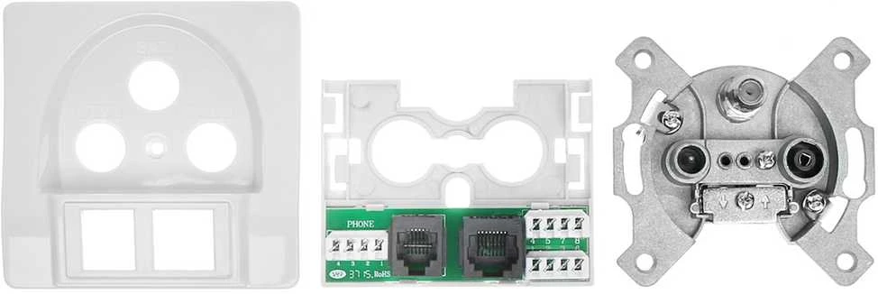 TST GALUTINIS LIZDAS GAR-SAT/2RJ R-TV SAT+RJ45+RJ11