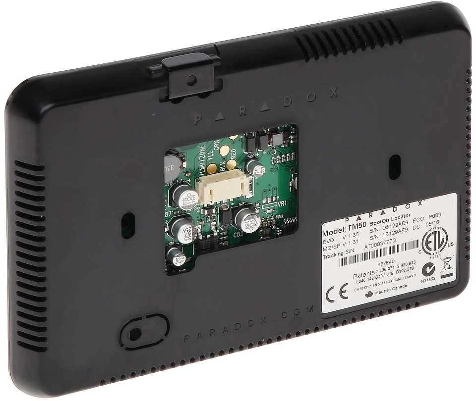 GRAFINĖ KLAVIATŪRA SIGNALIZACIJOS CENTRALEI TM-50/B PARADOX