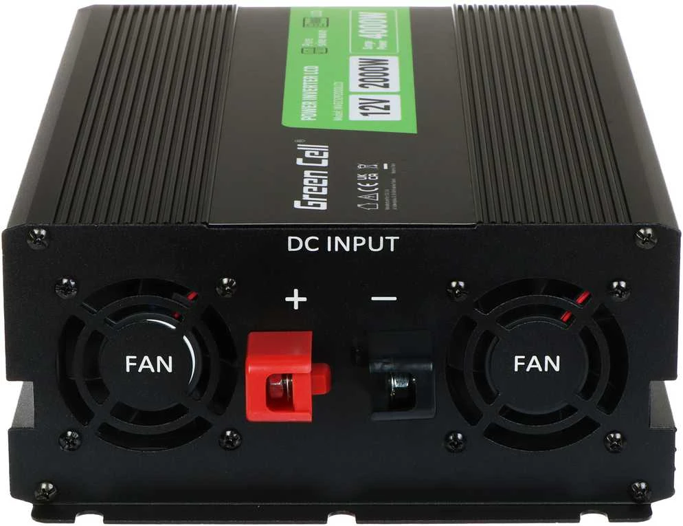 Maitinimo inverteris Green Cell PowerInverter LCD 12V–230V, 2000W/4000W