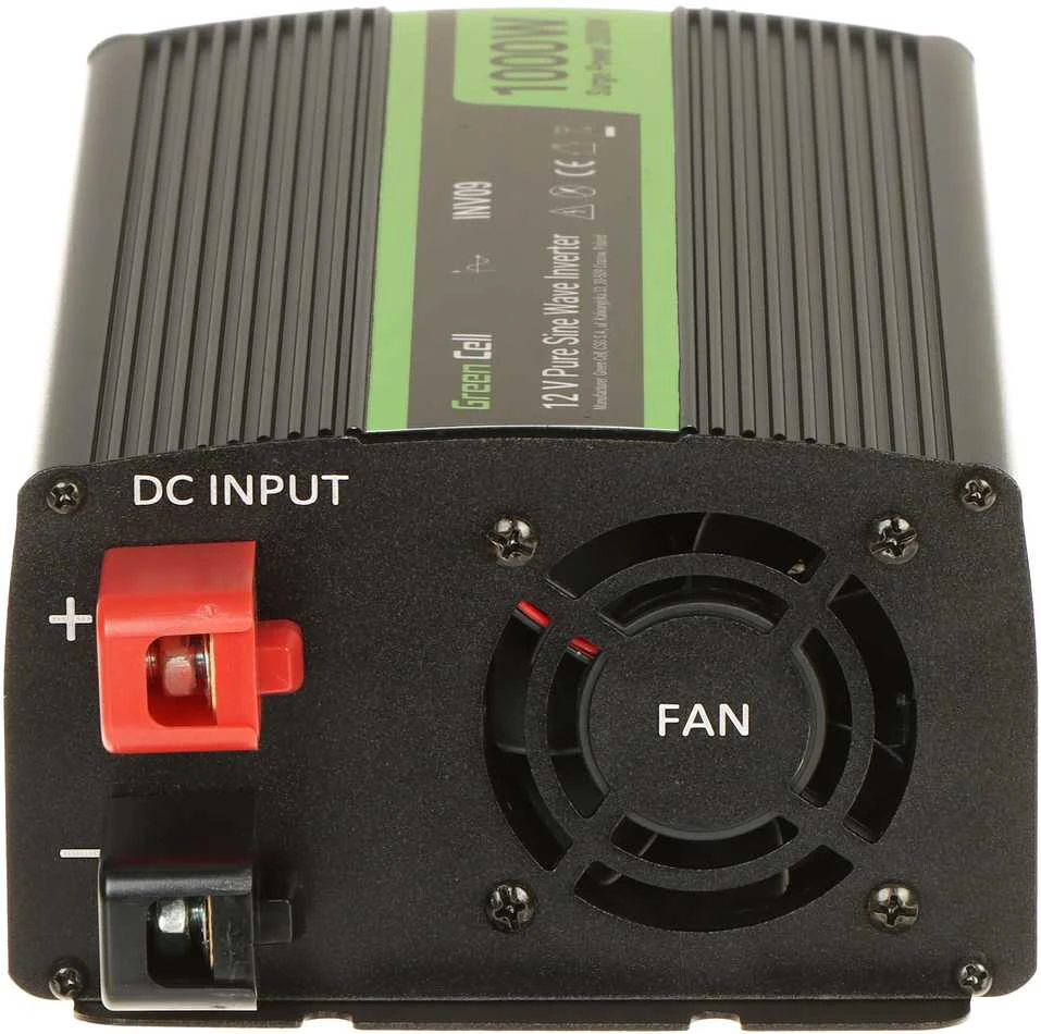 Green Cell Žalias Cell Inverteris 12V/230V 1000W/2000W Sinusinė išėjimo įtampa Žalias Cell