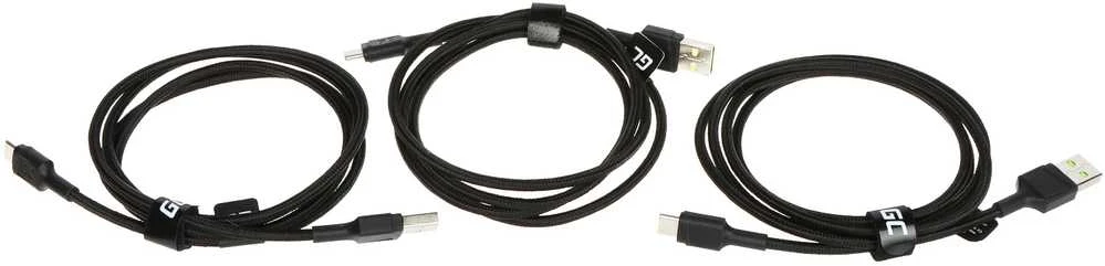 Green Cell Žalias Cell Žalias Cell USB-C kabelių komplektas 3x QC 3.0 1.20 m