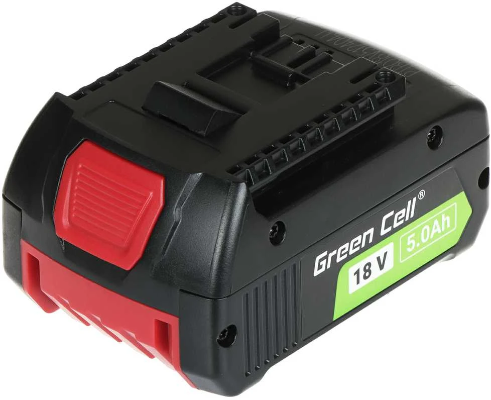 Green Cell Žalias Cell Akumuliatorius, skirtas Bosch 18V 5Ah elektros įrankiams Pakaitinis akumuliatorius GBA 1600A002U5