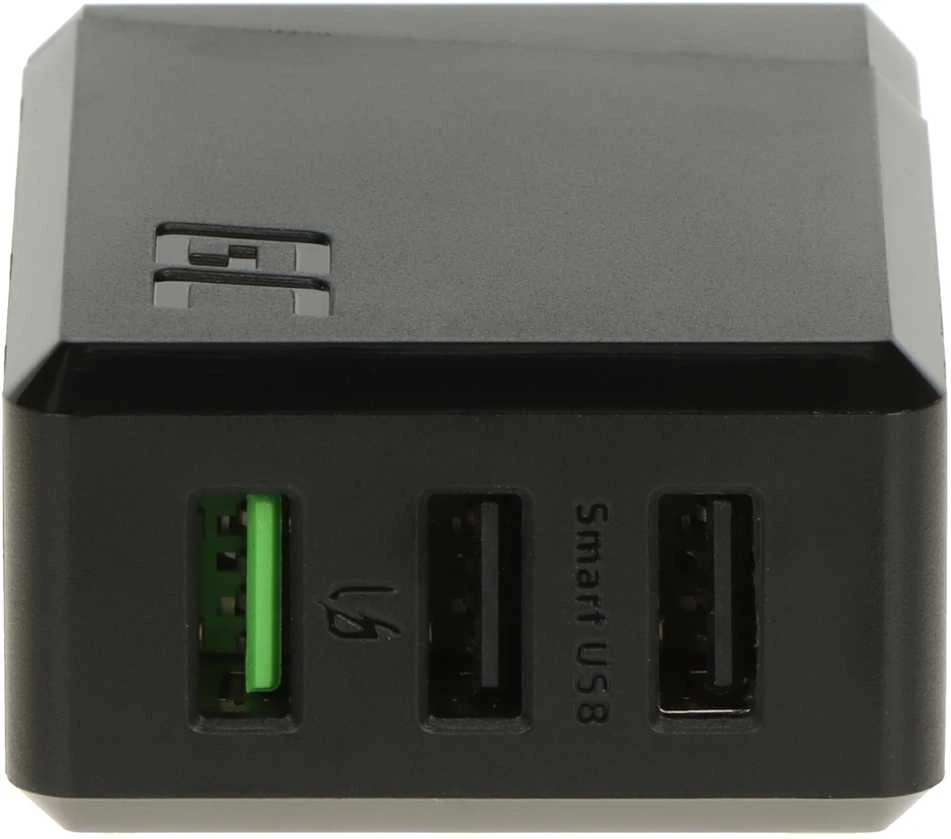 Green Cell Žalias Cell GREENCELL ChargeSource 3 3xUSB 30W sieninis adapteris Ultra Charge ir Smart Charge