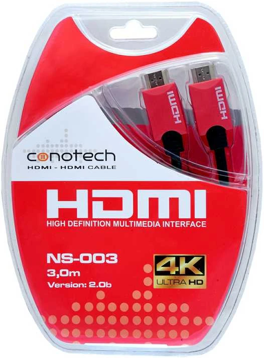 HDMI KABELIS NS-003/4K 3 m CONOTECH