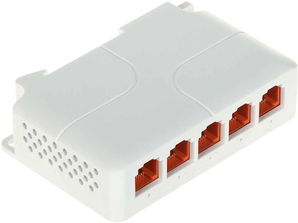 Pulsar EXT-POEG4DIN PoE plėstuvas su 5 jungtimis