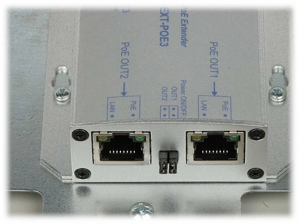 EXTENDER POE PULSAR EXT-POE3H hermetiškame korpuse, skirtas 3 IP kameroms