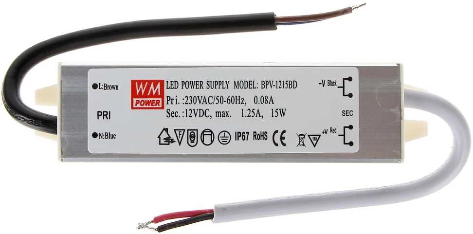 TST IMPULSINIS MAITINTUVAS 12V/1.25A-LED
