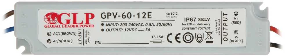 TST IMPULSINIS MAITINTUVAS 12V/5A/GPV-MINI