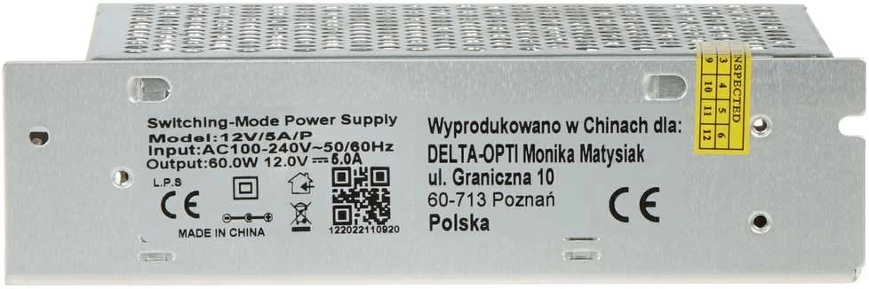 TST IMPULSINIS MAITINTUVAS 12V/5A/P