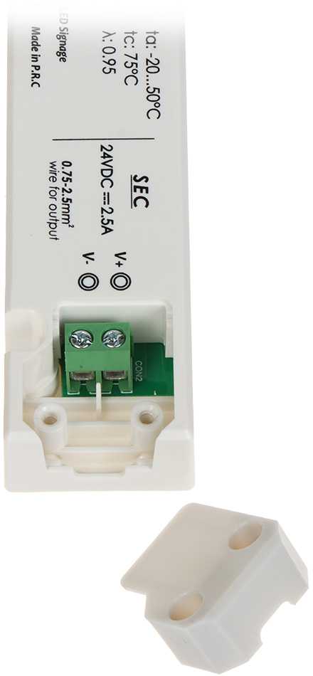 Mpl Power 60W LED maitinimo šaltinis GTPC SLIM, 24V, IP20