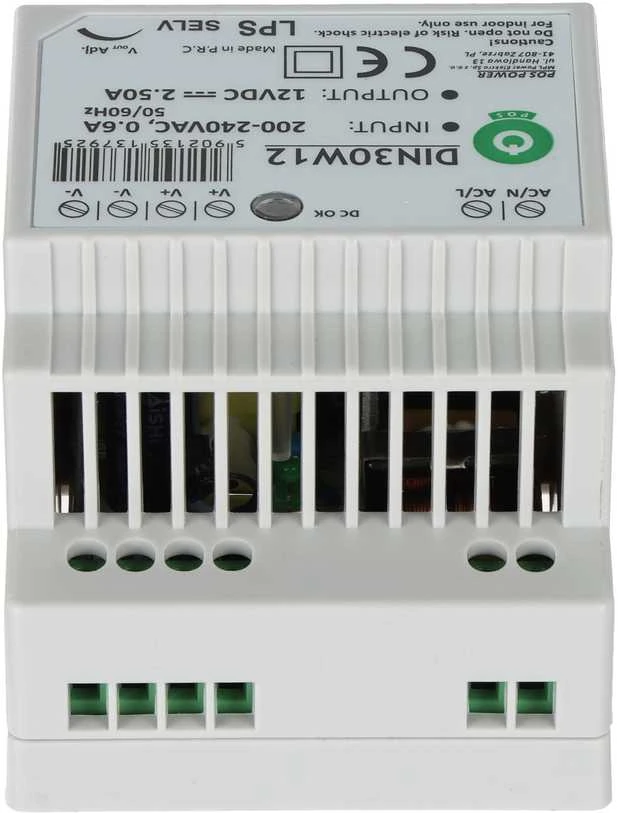 Mojeledy 30W LED Maitinimo šaltinis POS DIN30W12