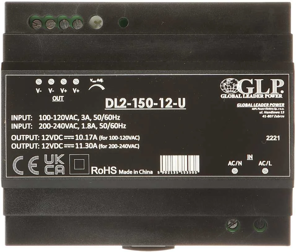 GLP IMPULSINIS MAITINTUVAS DL2-150-12-U