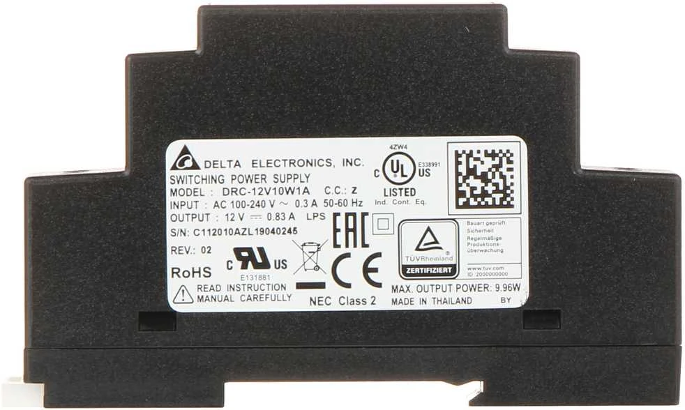 Delta Electronics IMPULSINIS MAITINTUVAS DRC-12V10W-1AZ