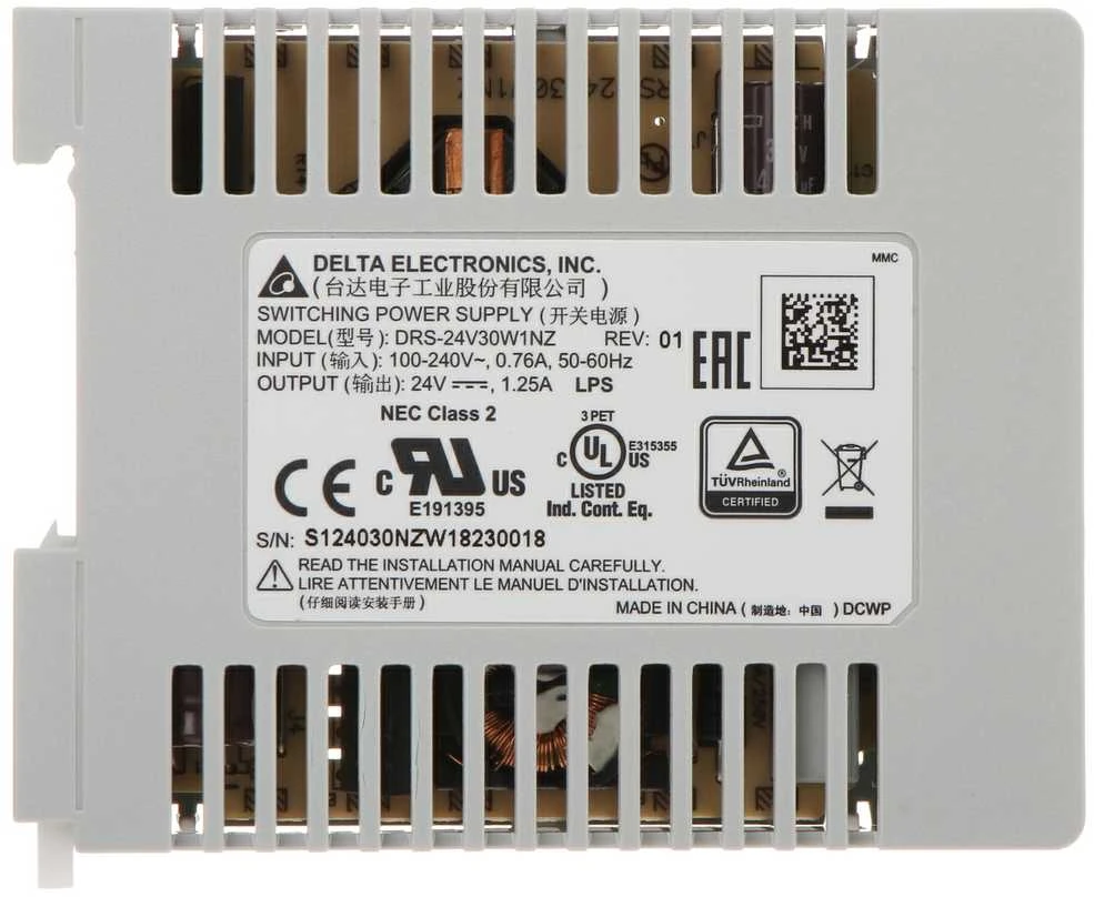 IMPULSINIS MAITINTUVAS DRS-24V30W-1NZ Delta Electronics