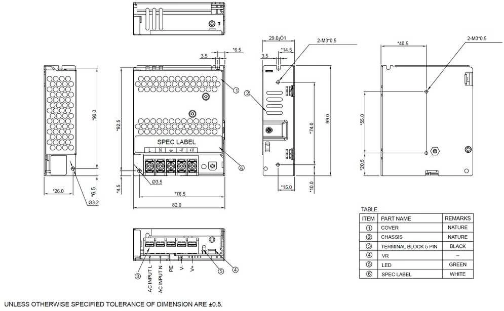 IMPULSINIS MAITINTUVAS PMT-12V50W2BA Delta Electronics