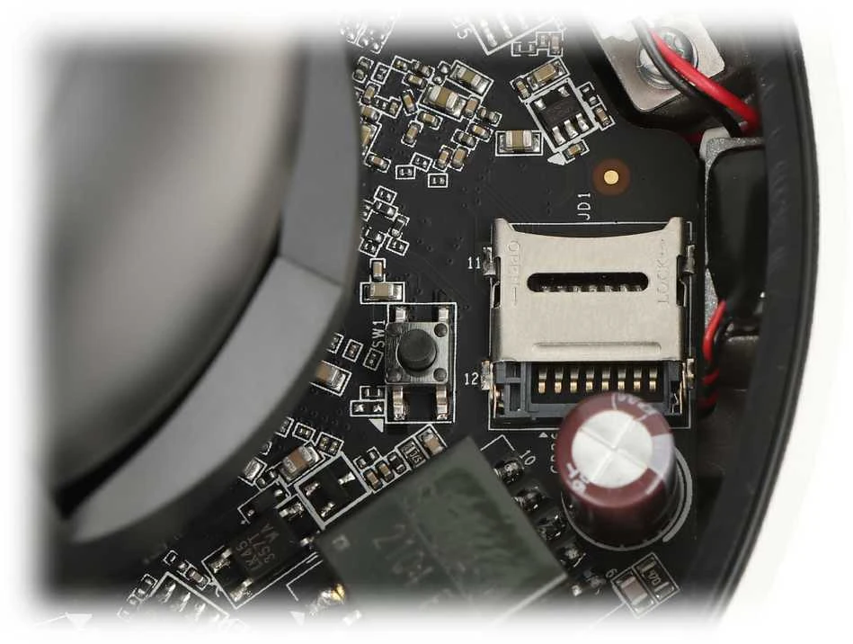 IP kamera MINI SPEED DOME, PTZ, 4MP, 4x optinis priartinimas, IR iki 20m, F2.8-12, PoE, IK10, IP66, Hikvision