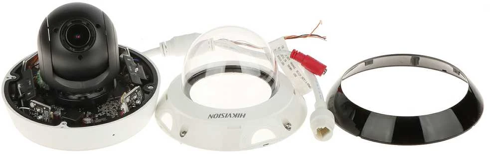 IP kamera MINI SPEED DOME, PTZ, 4MP, 4x optinis priartinimas, IR iki 20m, F2.8-12, PoE, IK10, IP66, Hikvision