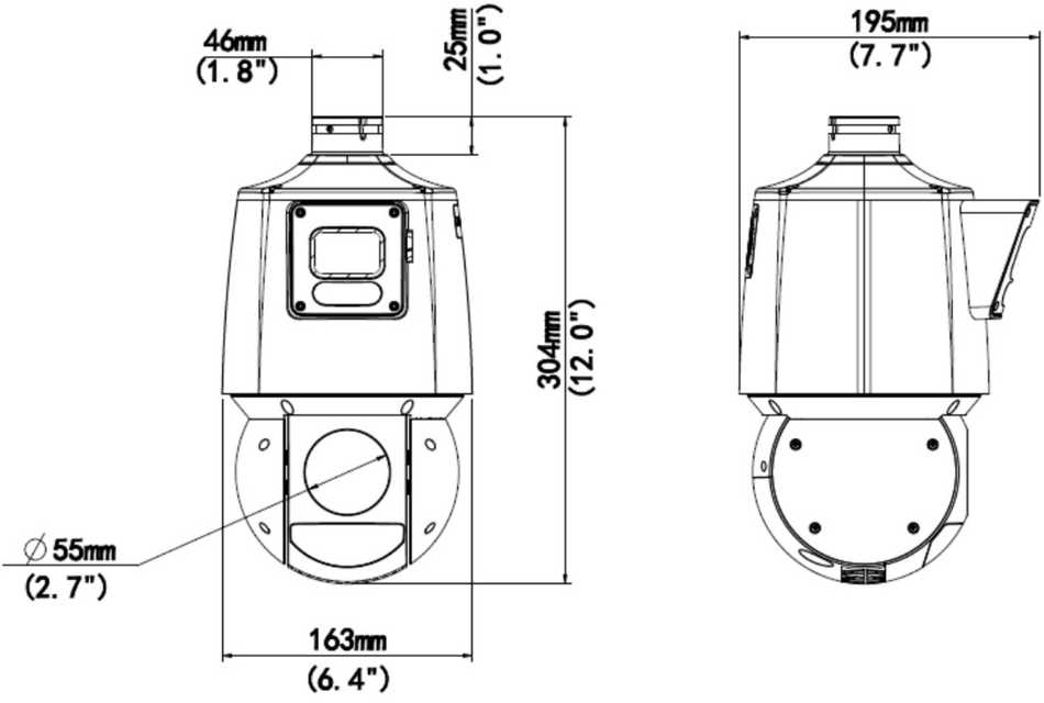 IPC94144SFW-X25-F40C LightHunter IP valdoma kupolinė kamera – 4 Mpx 4,8...120 mm UNIVIEW