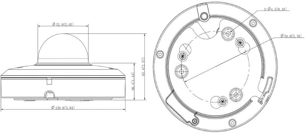 Dahua Technology Co Mini IP valdoma kamera 4MP 1/2.8 colio su IR iki 20m, 2.8mm~12mm, IK08, IP66, PoE