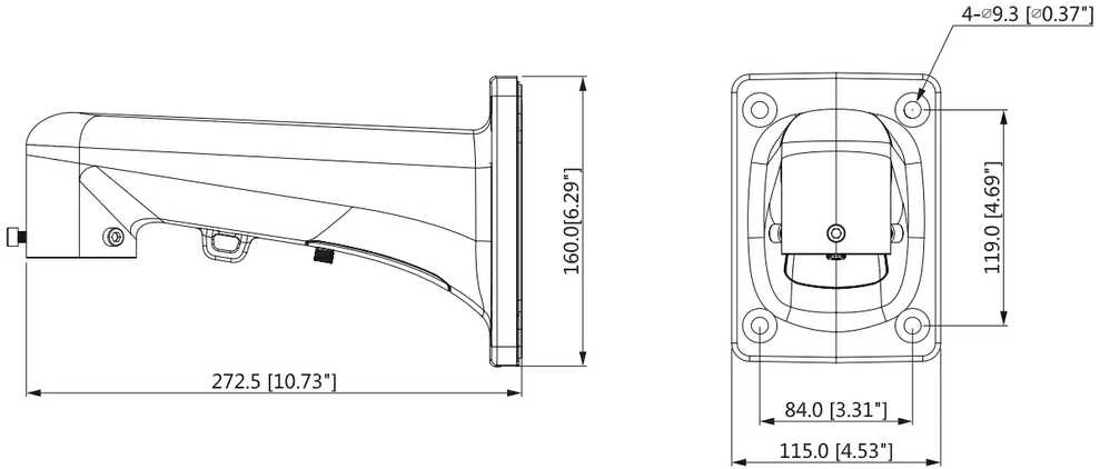IP GREITOSIOS RADIACIJOS KUPOLINĖ KAMERA SD8A840-HNF-PA - 8.3 Mpx, 4K UHD, 5.6 ... 223 mm DAHUA