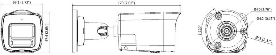IP KAMERA DS-2CD1083G2-LIUF/SL(2.8MM)PL Smart Hybrid Light - 8 Mpx 4K UHD Hikvision