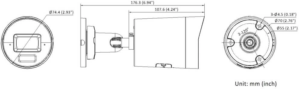 Hikvision DS-2CD2043G2-LI2U/SL 2.8mm Juodas PL