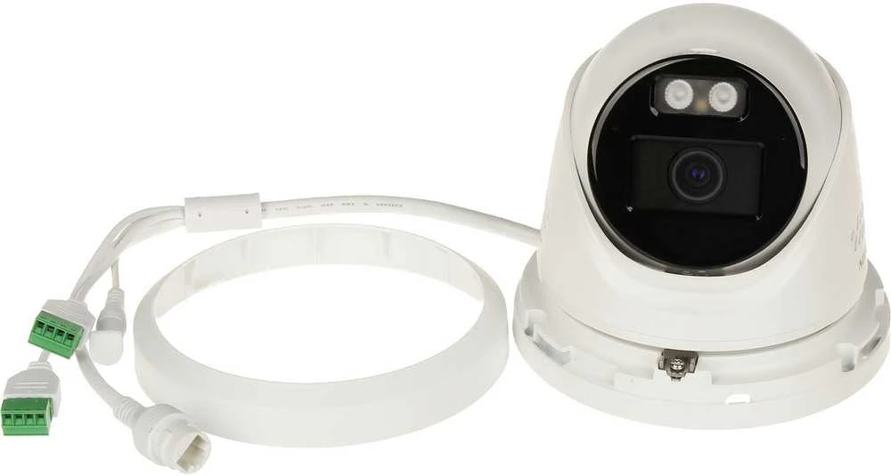 Hikvision kupolas DS-2CD2347G2H-LISU/SL F2.8 (balta, 4 MP, 30 m. IR; 30 m. LED, hibridinis apšvietimas)