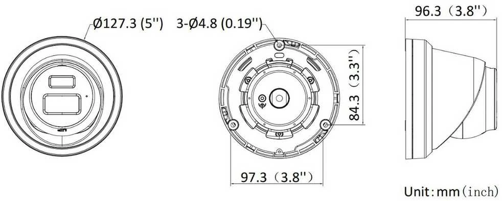 DS-2CD2383G2-LI2U(2.8mm)(Juodas) Kamera IP turret 8Mpx Hikvision