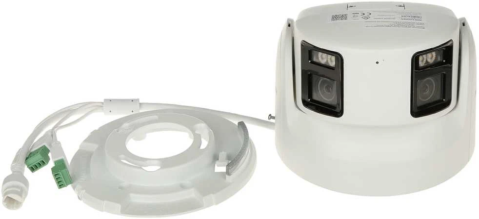 „Hikvision“ kupolinė kamera DS-2CD2387G2P-LSU/SL(C) F4 (balta, 8 MP, 30 m. LED, „ColorVu“, panoraminė 180°)