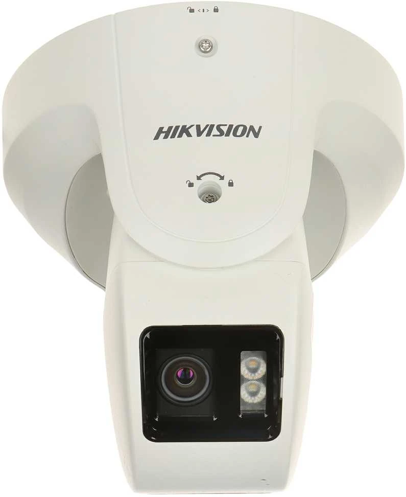 „Hikvision“ kupolinė kamera DS-2CD2387G2P-LSU/SL(C) F4 (balta, 8 MP, 30 m. LED, „ColorVu“, panoraminė 180°)