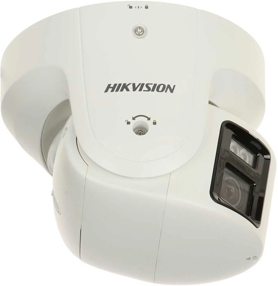 „Hikvision“ kupolinė kamera DS-2CD2387G2P-LSU/SL(C) F4 (balta, 8 MP, 30 m. LED, „ColorVu“, panoraminė 180°)