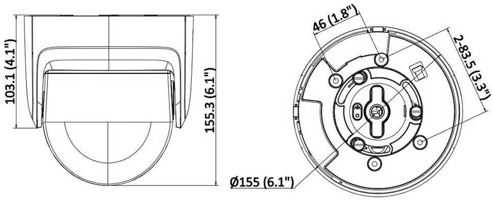 Hikvision dome DS-2CD2387G2P-LSU/SL(C) F4 (juoda, 8 MP, 30 m. LED, ColorVu, panoraminė 180°)
