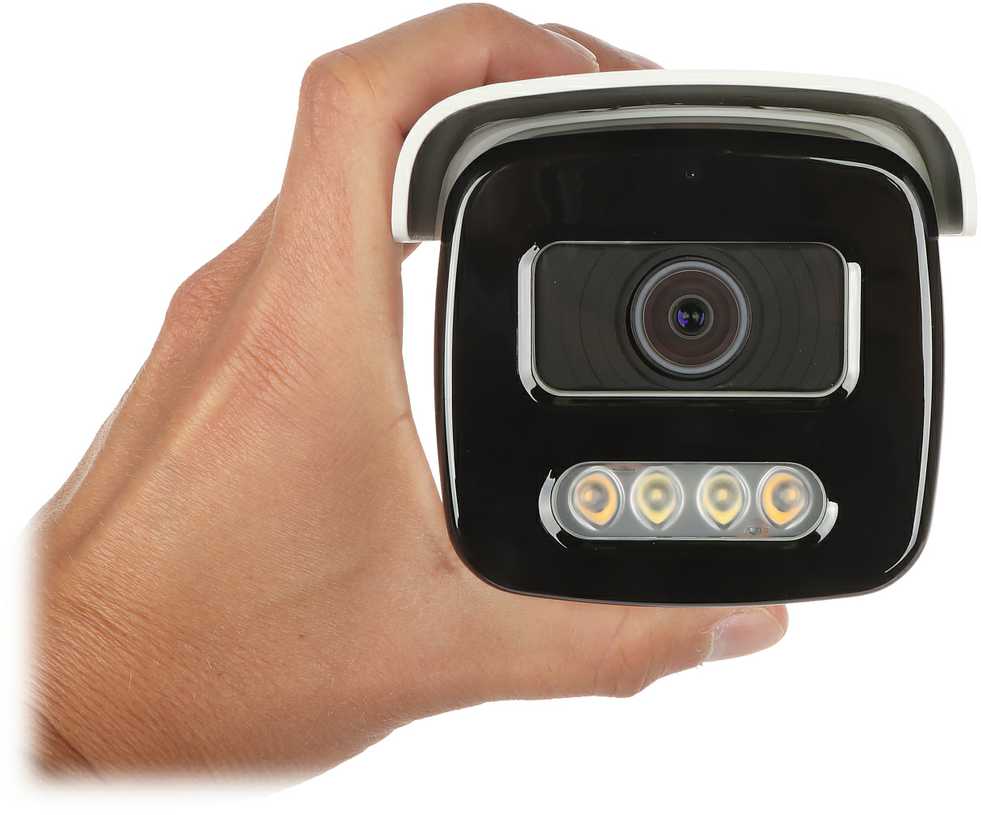 „Hikvision“ kulkos formos DS-2CD2T47G2-LSU/SL F2.8 (balta, 4 MP, 60 m. LED, „ColorVu“)