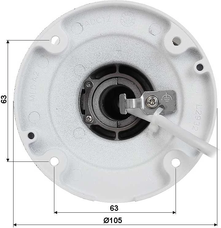 Hikvision kulka DS-2CD2T83G2-4I F2.8 (balta, 8 MP, 80 m. IR, AcuSense)