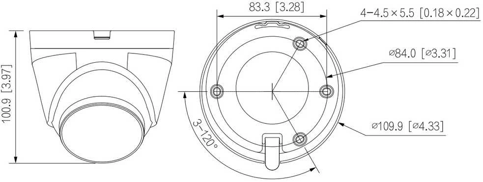 IP KAMERA IPC-HDW1239V-A-IL Išmanus dvigubas apšvietimas – 1080p 2,8 mm DAHUA