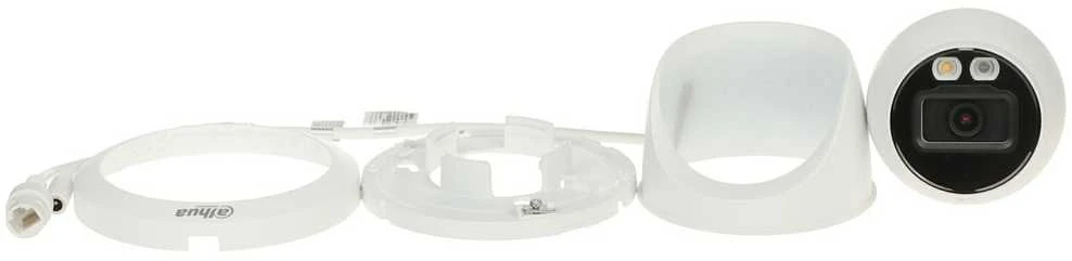 „Dahua Technology Co“ IP kamera. 6MP 1/2,7 colio CMOS, 2,8 mm. 112° F1,6, 20 kadrų per sekundę, IR+LED 30 m., WDR, IVS, IP67, mikrofonas.