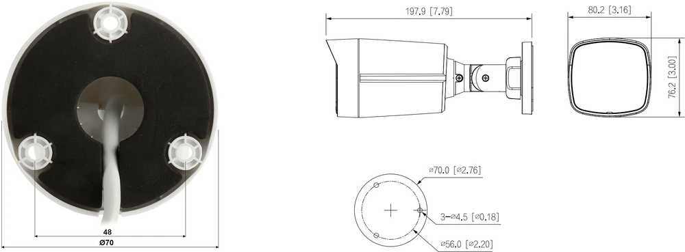 IP KAMERA IPC-HFW1439TL1-A-IL „Išmanus dvigubas apšvietimas“ – 3,7 Mpx 2,8 mm DAHUA