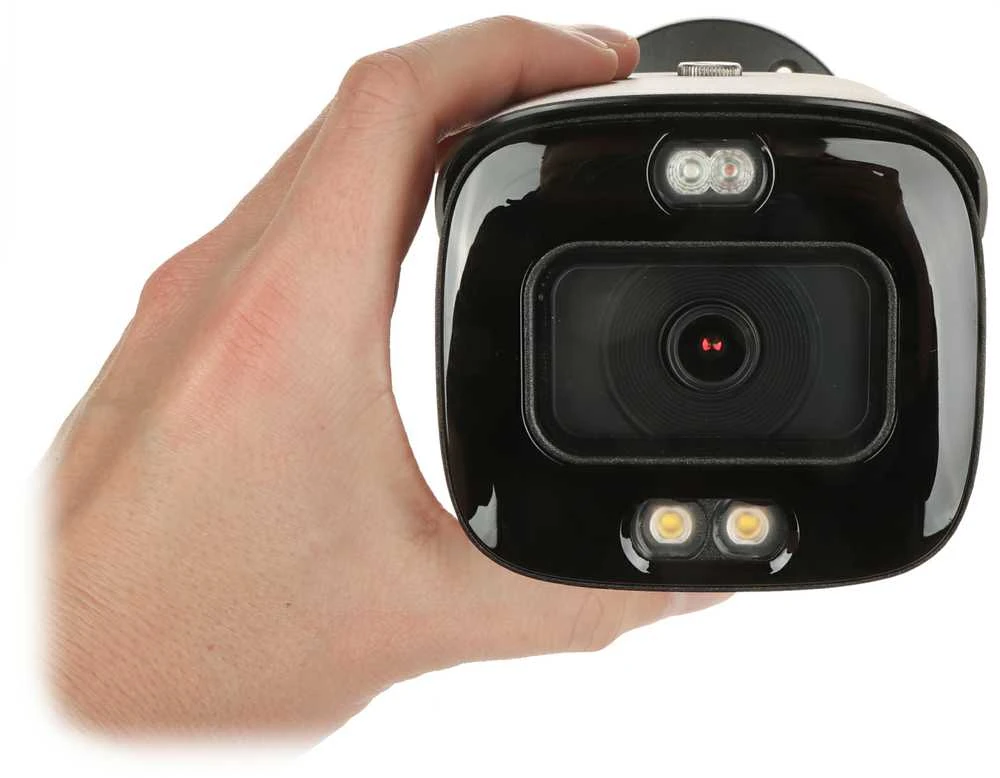 Dahua Technology FULL IP kamera HFW3849T1-AS-PV-S4 3.6 mm. 8MP spalvota. IR LED apšvietimas iki 30 m. SMD, IVS.