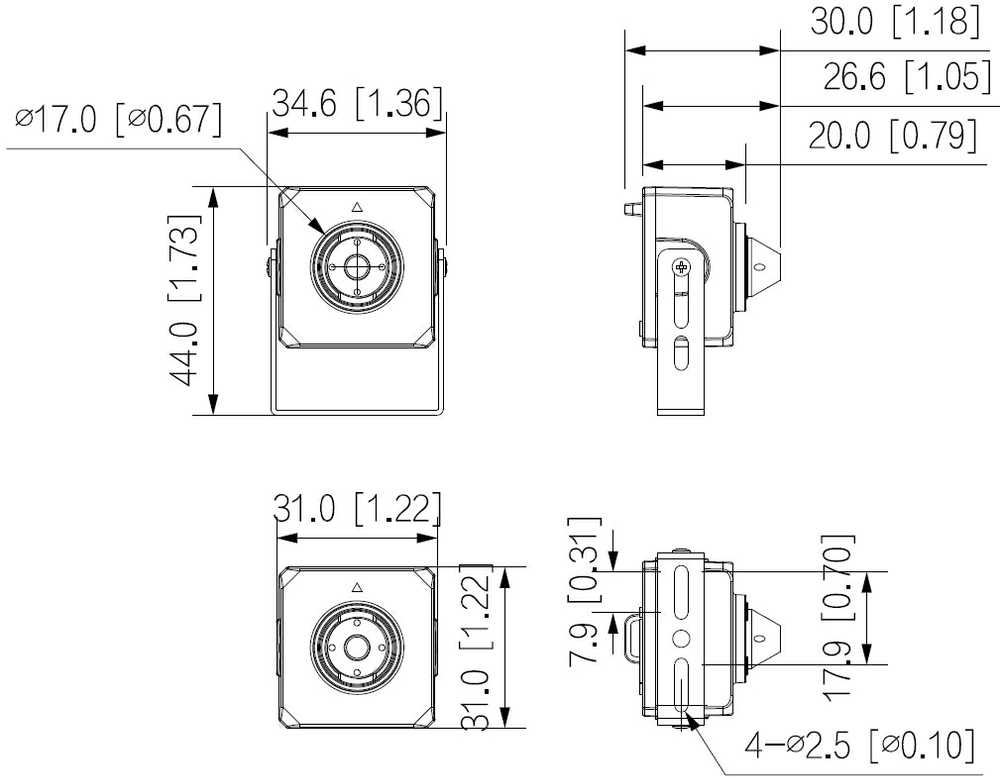 Dahua Technology IP kamera IPC-HUM4231S-L4-0280B-S3 PINHOLE – 1080p 2,8 mm DAHUA