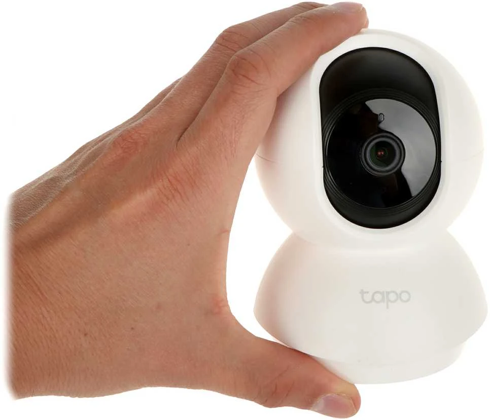 TP-LINK Pan/Tilt namų apsaugos WiFi kamera su dienos/nakties vaizdu, 1080p FHD, Micro SD kortelių talpa iki 128 GB, H.264 vaizdo įrašas, 360/114 žiūrėjimo kampas.