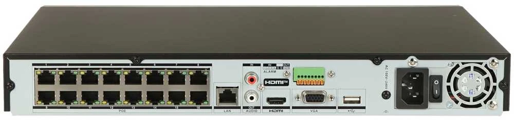 IP REGISTRATORIUS DS-7616NXI-K2/16P(D) 16 KANALŲ, 16 PoE AcuSense Hikvision