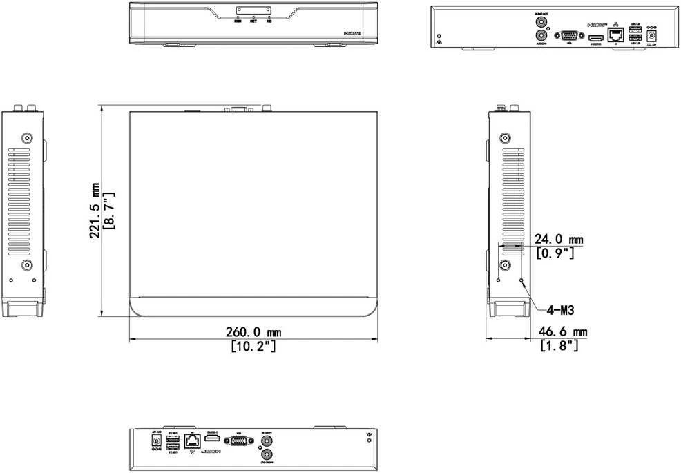 Uniview „Carruzzo“ IP įrašymo įrenginys NVR301-16B-IQ 16 kanalų