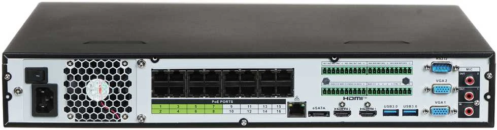 Dahua Technology Co IP įrašymo įrenginys 16kam.32MP, IVS, AI, 16 PoE, 4HDD, 384Mbps, H.265+, veido atpažinimo funkcija 4
