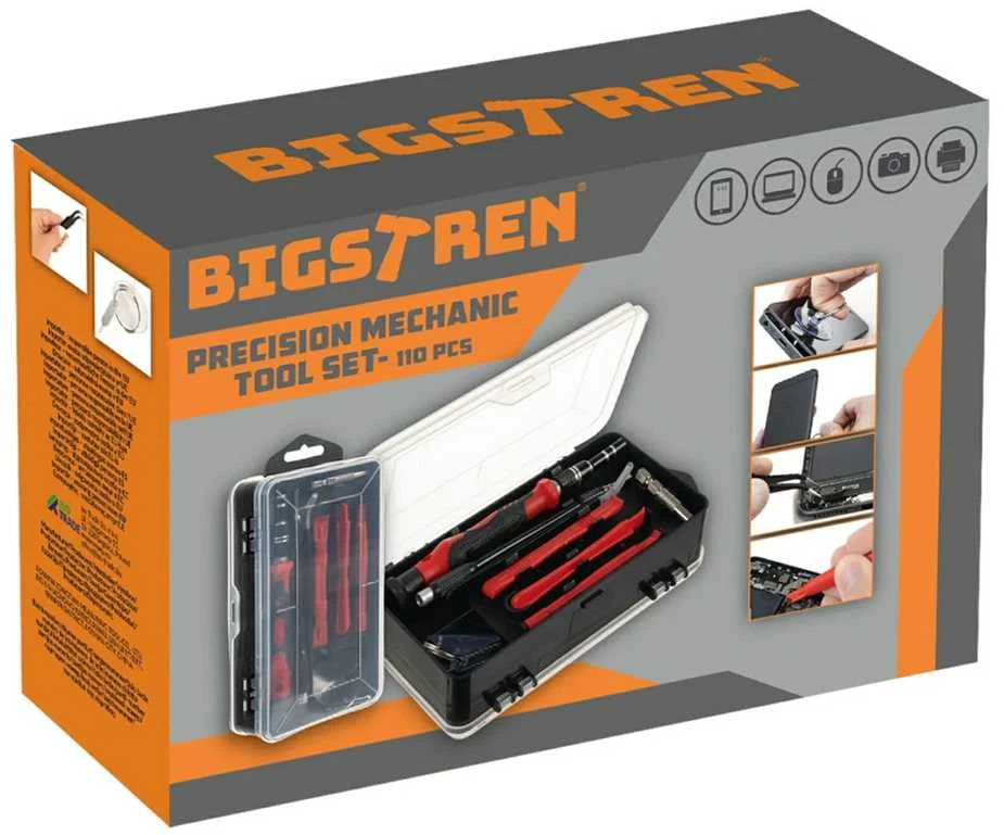 Bigstren 110 dalių antgalių ir atsuktuvų rinkinys