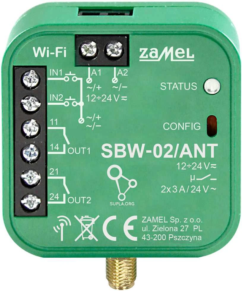 Zamel Supla SBW-02/ANT vartų WiFi valdiklis