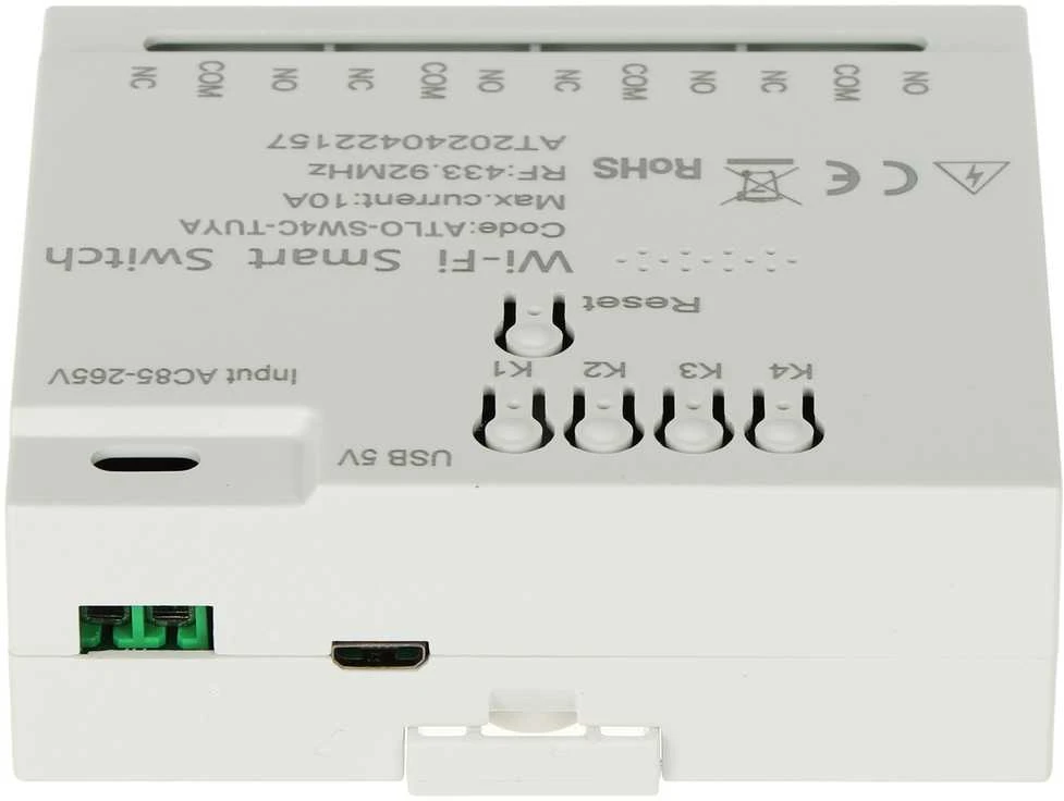 IŠMANUS ATLO-SW4C-TUYA Wi-Fi jungiklis, Tuya Smart