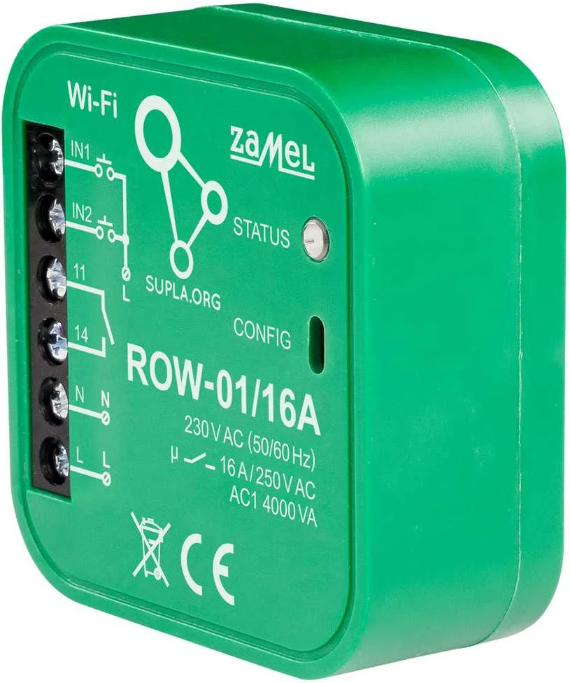 Zamel Supla ROW-01/16A 1x230V WiFi valdiklis