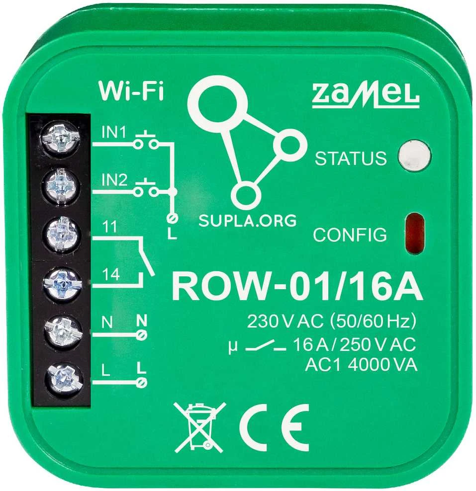 Zamel Supla ROW-01/16A 1x230V WiFi valdiklis
