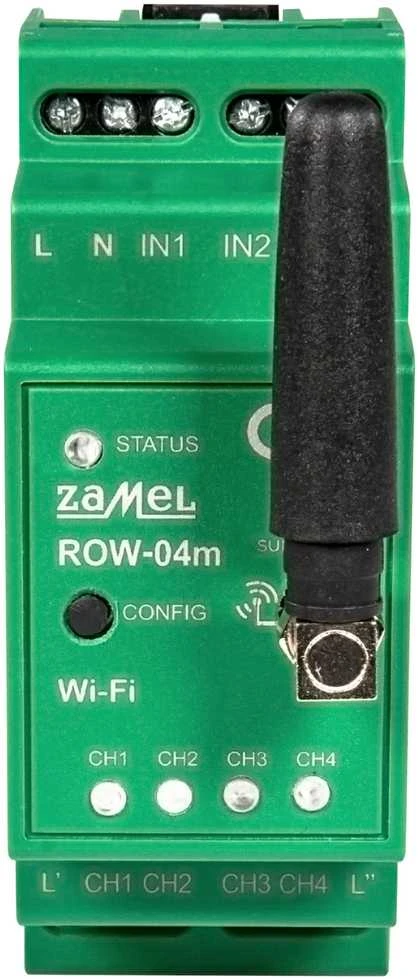Zamel Supla ROW-04M 4x230V modulinis WiFi valdiklis