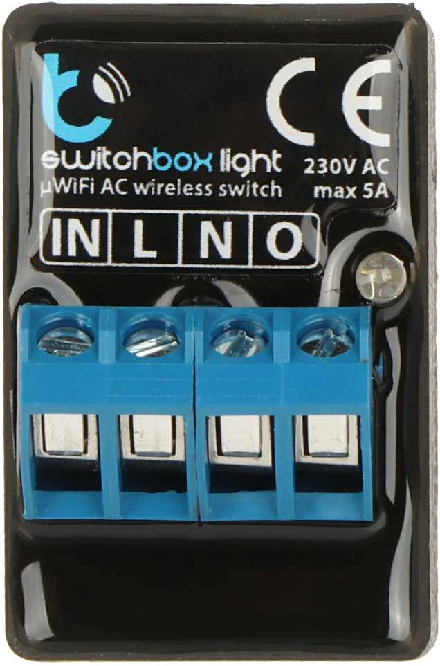 BleBox SwitchBox Light - 230V WiFi relė - Android/iOS programa